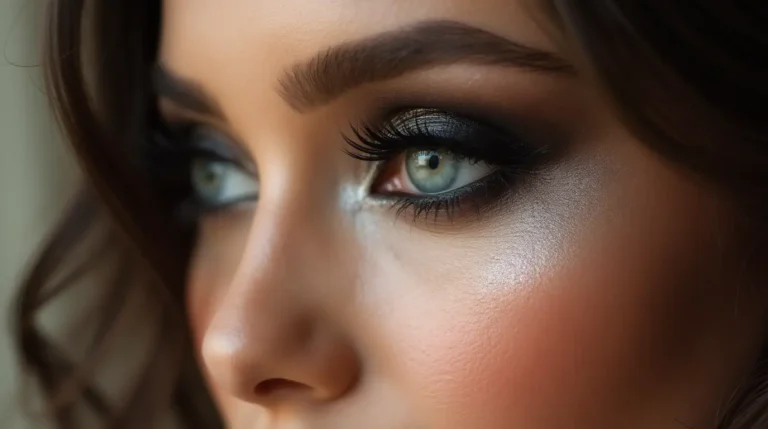black eye shadow