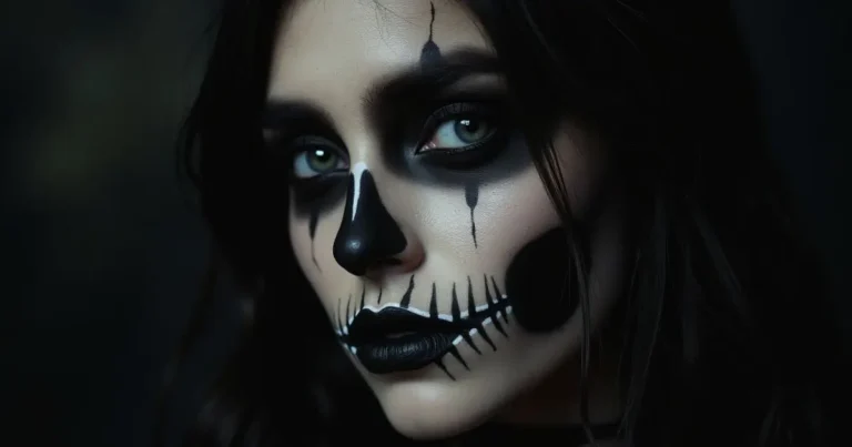 skeleton face makeup