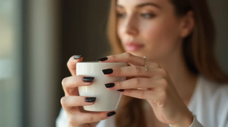 black nail polish