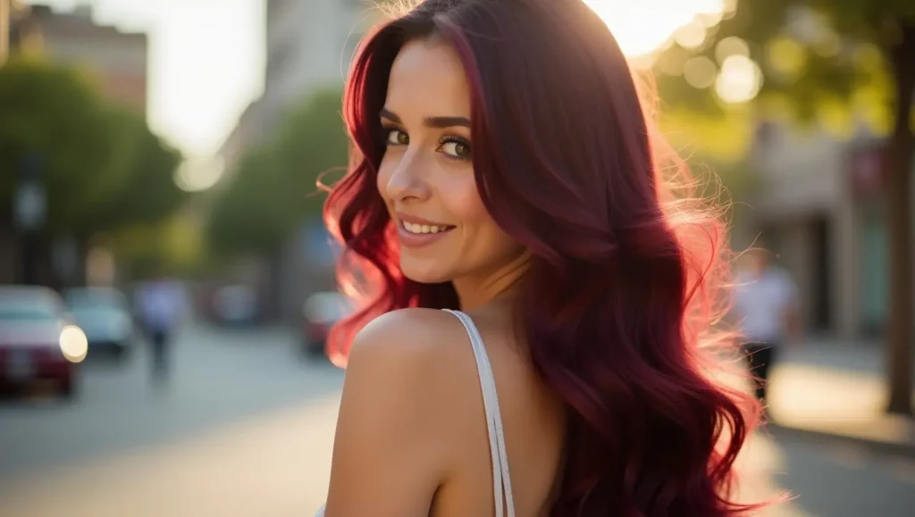 burgundy hair color