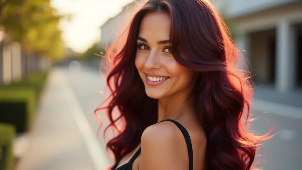 burgundy hair color