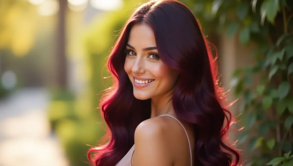 burgundy hair color