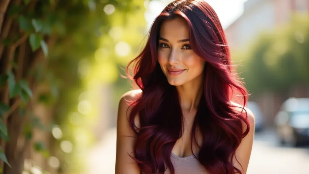 burgundy hair color