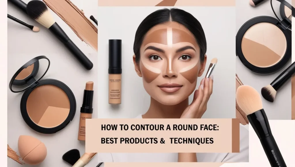 how to contour a round face