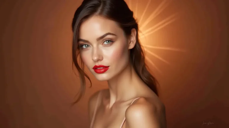 sexy red lip gloss