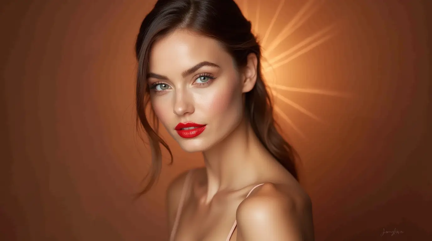 sexy red lip gloss