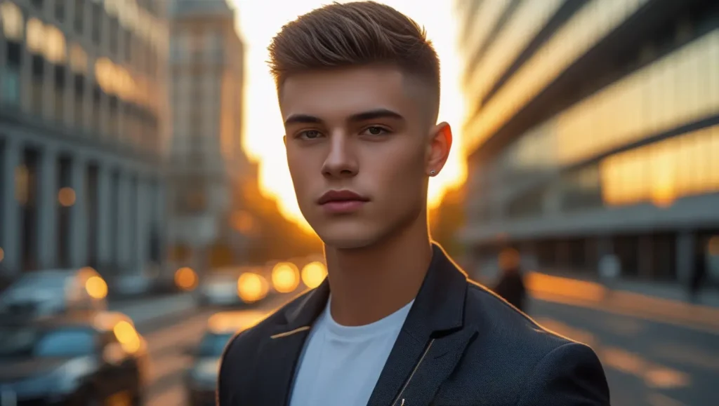 short hair men