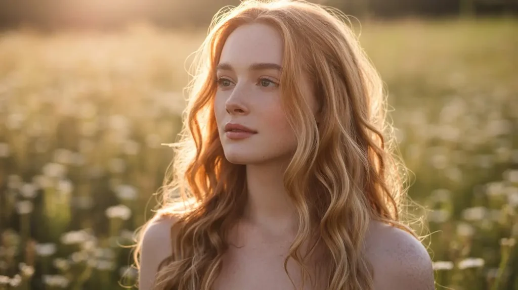 natural strawberry blonde hair