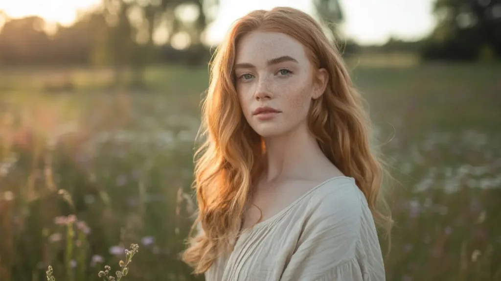 natural strawberry blonde hair