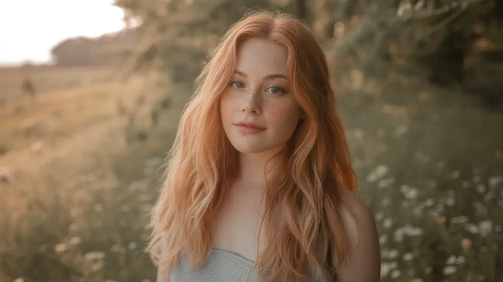 natural strawberry blonde hair
