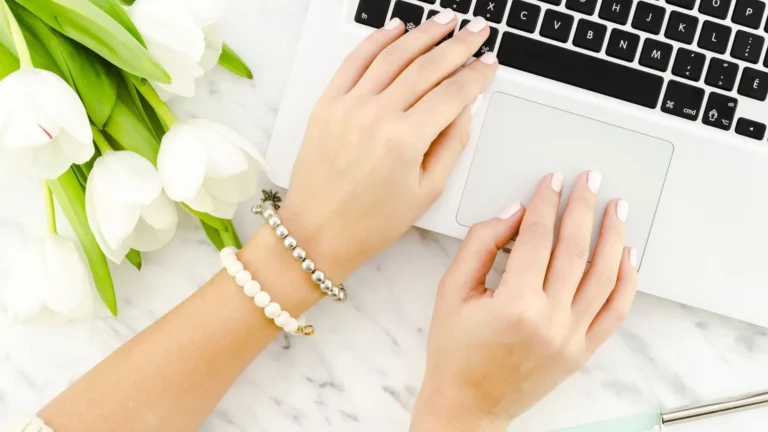 white nail idea
