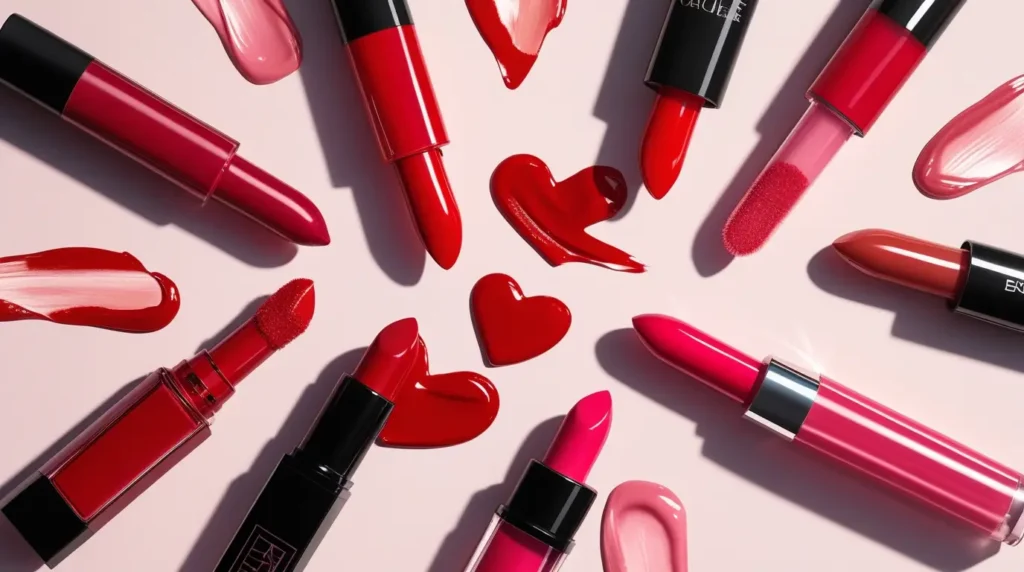sexy red lip gloss line