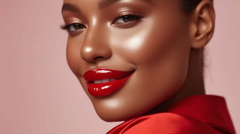 sexy red lip gloss line